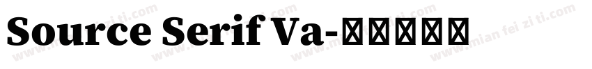 Source Serif Va字体转换